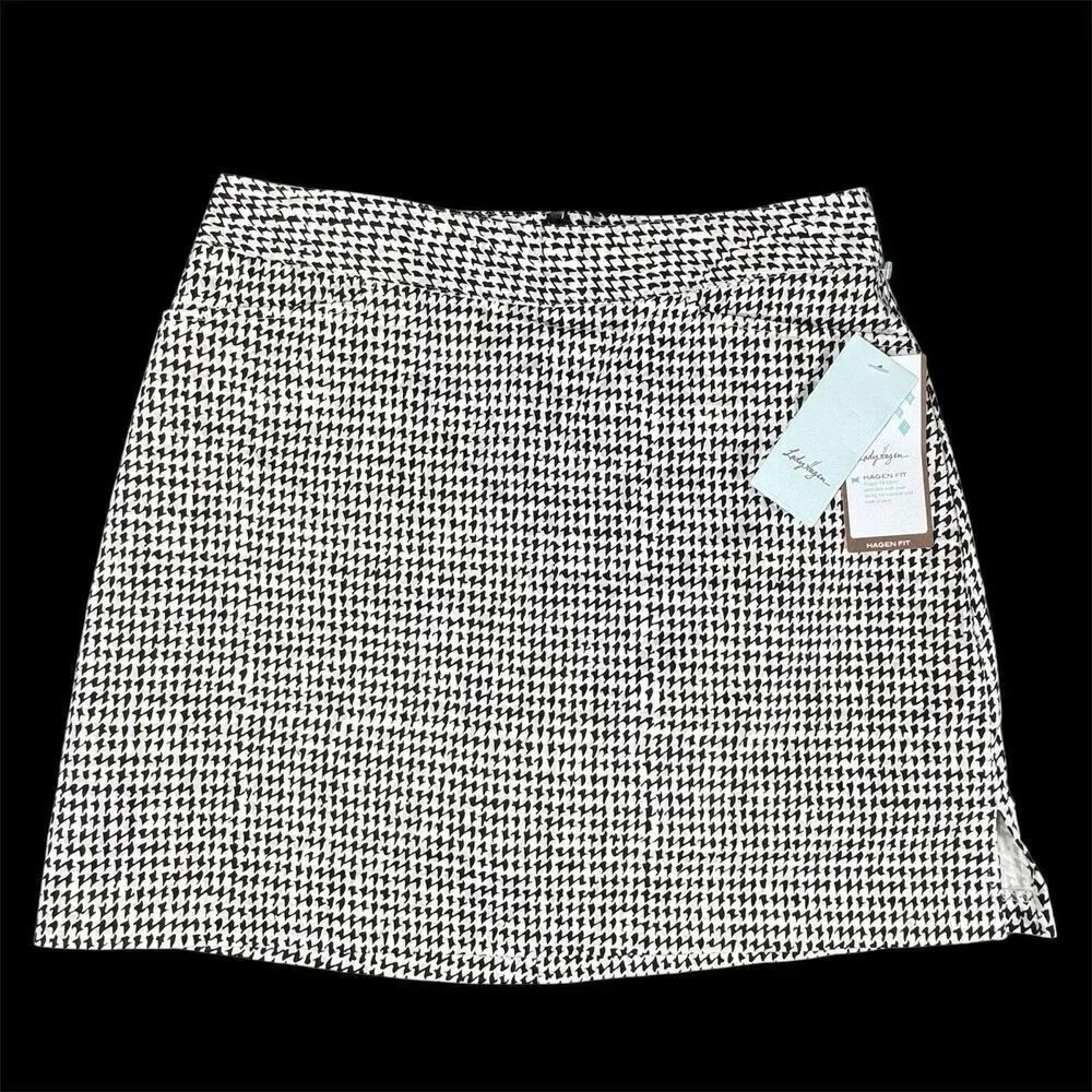 NWT Sz 6 Lady Hagen Fit Womens Skort Dynasty Siberian Skort w Pockets Multi Gray